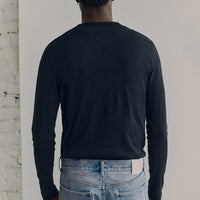 Ribbed Linen-Blend Henley Shirt