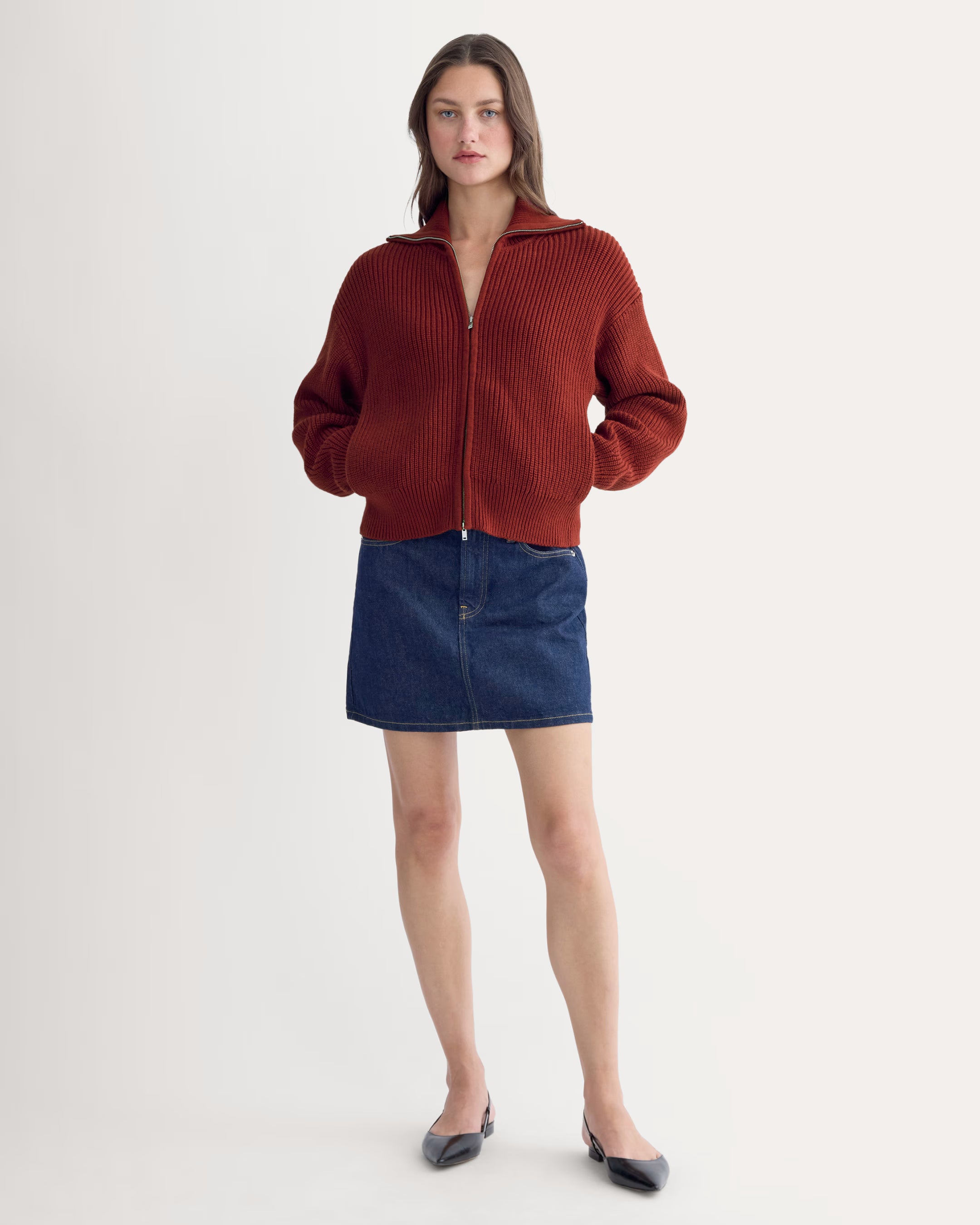 The Full-Zip Sweater Cotton