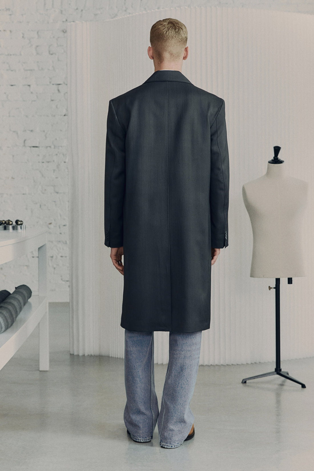 Wollen mix topcoat